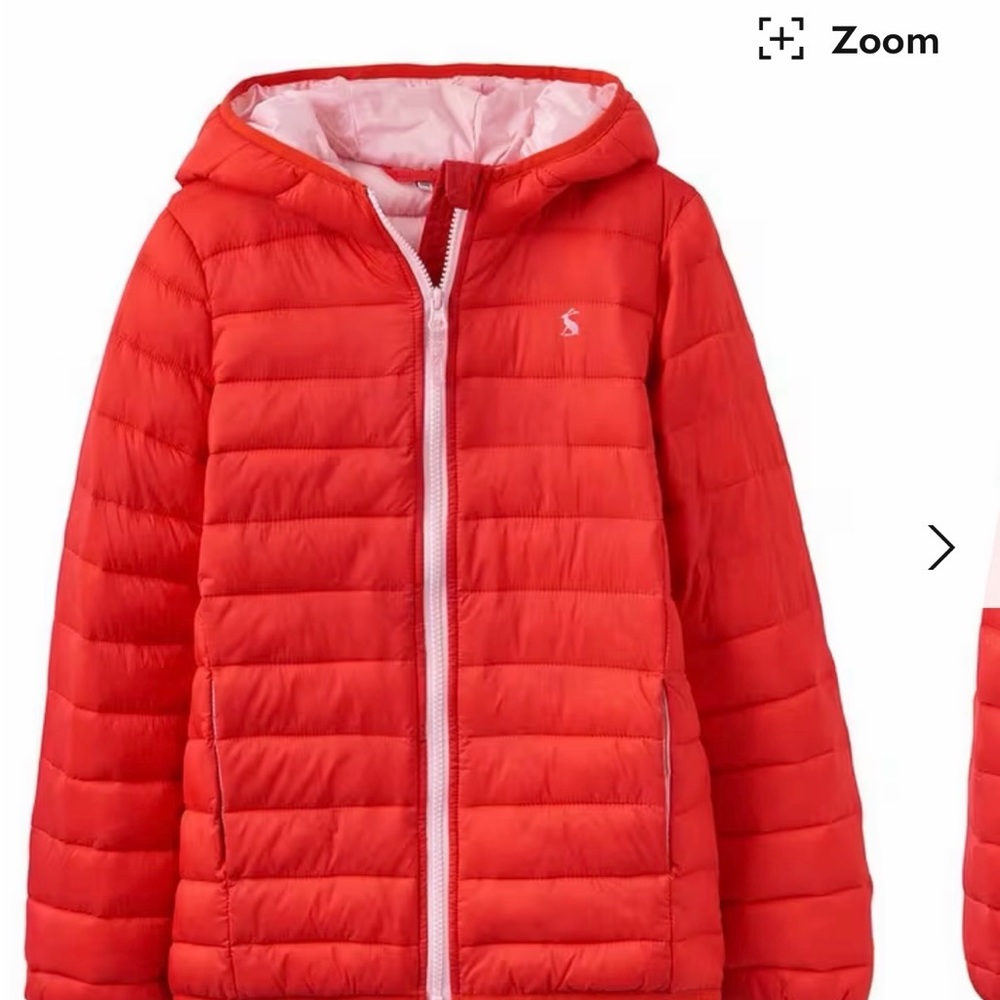 Joules Bright Red Kids Puffer Jacket